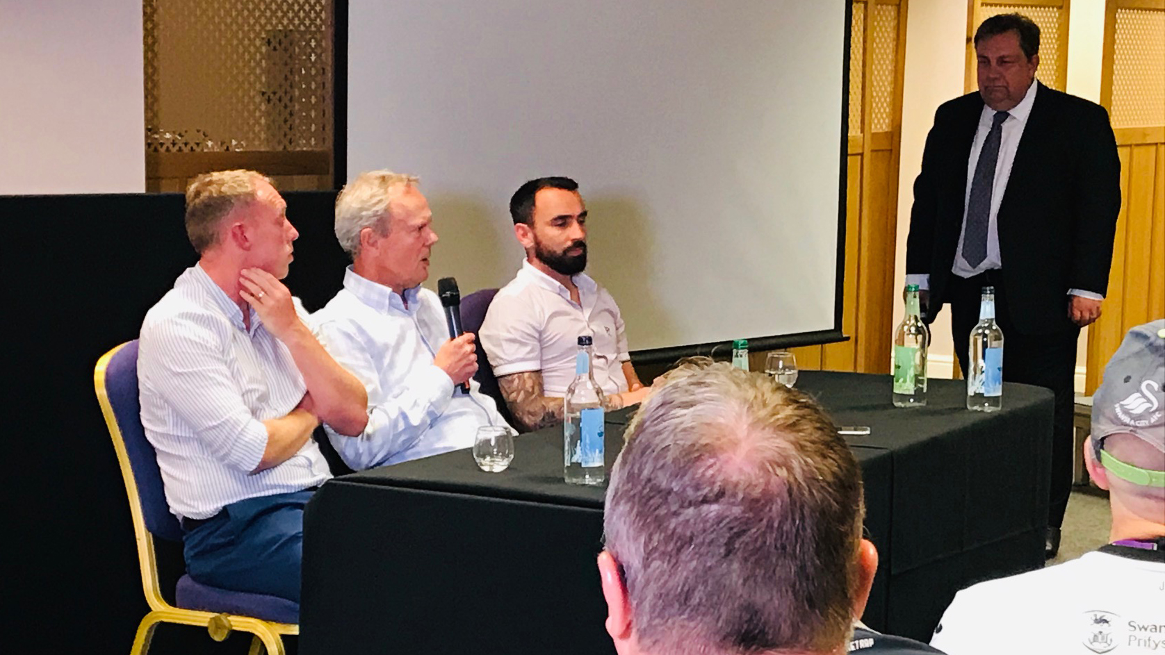 Steve Cooper, Trevor Birch and Leon Britton.